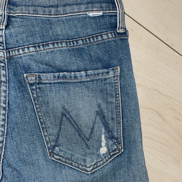 Mother Jeans The Tomcat Ankle Helter Skelter lightening bolt distressed jeans 27 - Picture 13 of 15